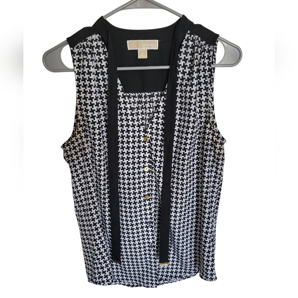 Michael Kors Black and White Women's Top